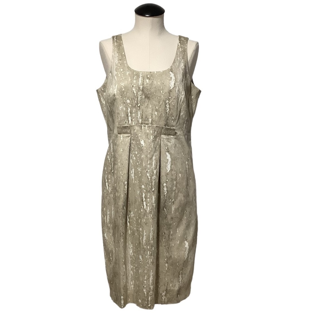 MICHAEL KORS A-Line Sleeveless Cotton Abstract Print‎ Dress Size 10